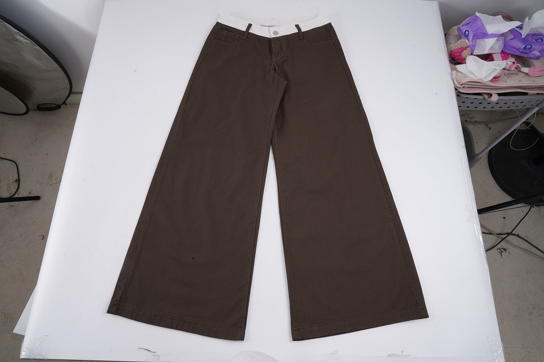 Damen Cargo-Hose im lässigen Stil mit praktischen Seitentaschen und weitem Bein Skovae
