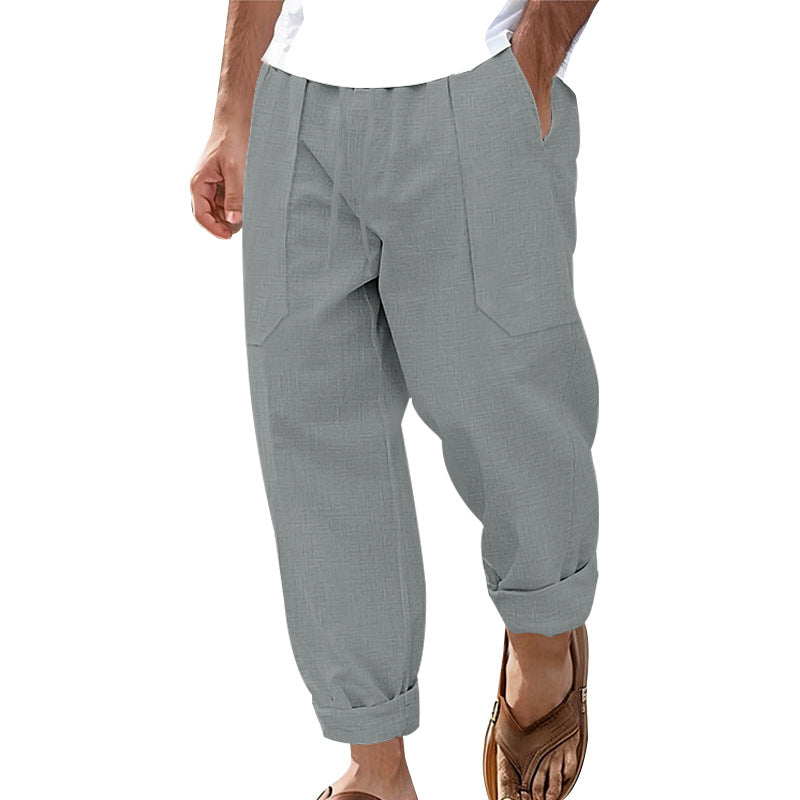 Herrer afslappet cargo-buxer med dybe lommer og relaxed fit Stilla
