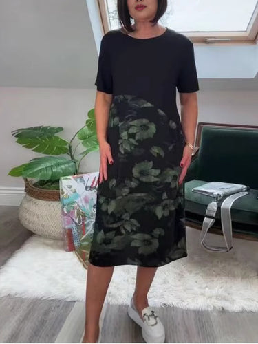 Damekjole med blomstret design Stilla