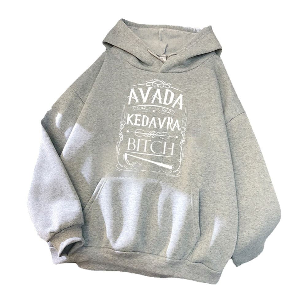 Dame hoodie med kreativt grafisk design Skovae