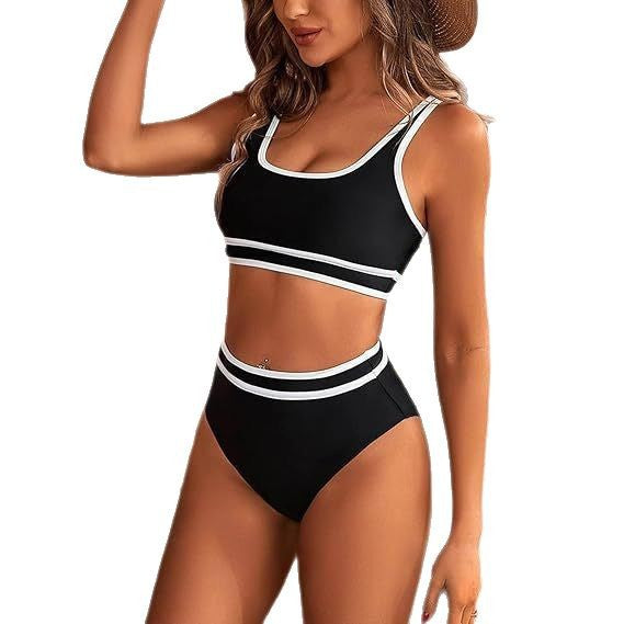 Dame Sportives Bikini sæt med høj talje Skovae