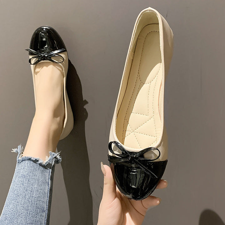 Dame ballerinaer med elegant sløjfeapplikation og åndbar indersål Stilla