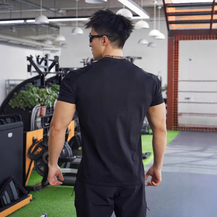 Herrer Åndbart fitnessoverdel med moderne snit og elastisk materiale Stilla