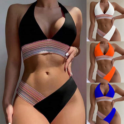 Dame bikinisæt med moderne design og smart farvekombination Stilla