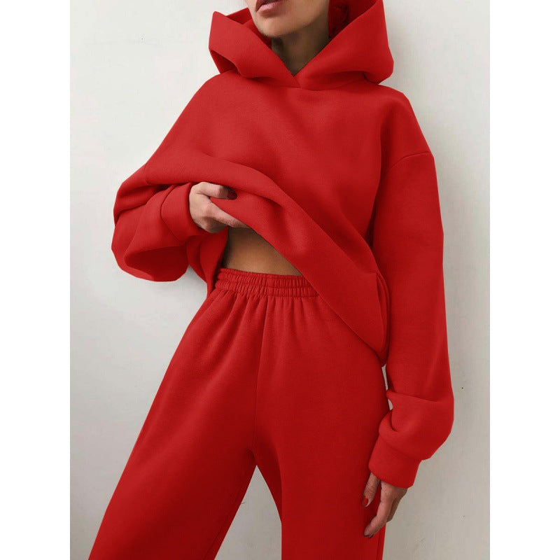 Kvinders sporty hoodie og joggingbukser sæt Stilla
