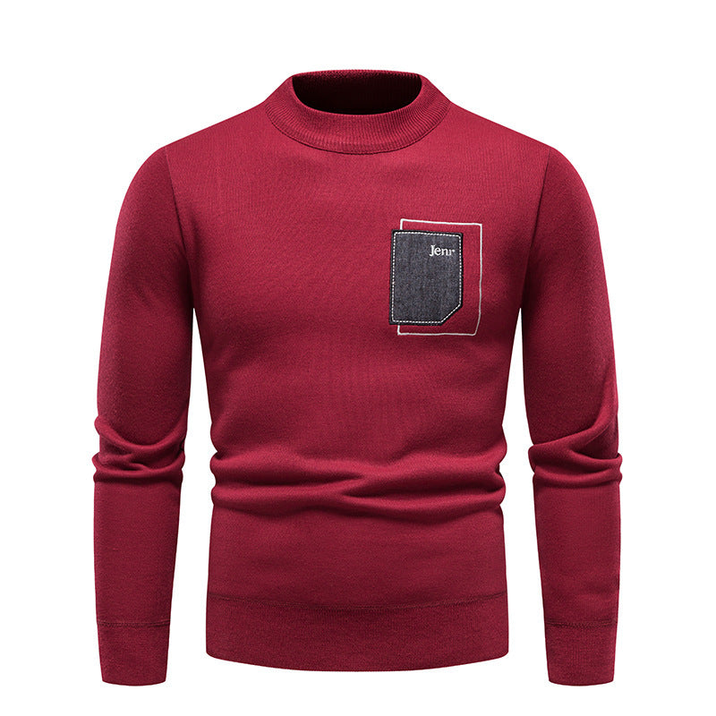 Herre høj kvalitets sweater med praktisk brystlomme Stilla