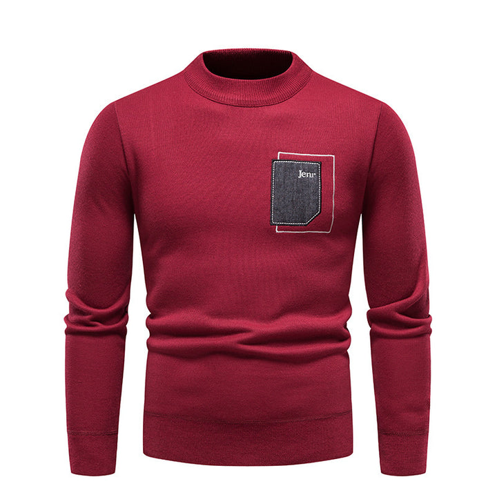 Herre høj kvalitets sweater med praktisk brystlomme Stilla