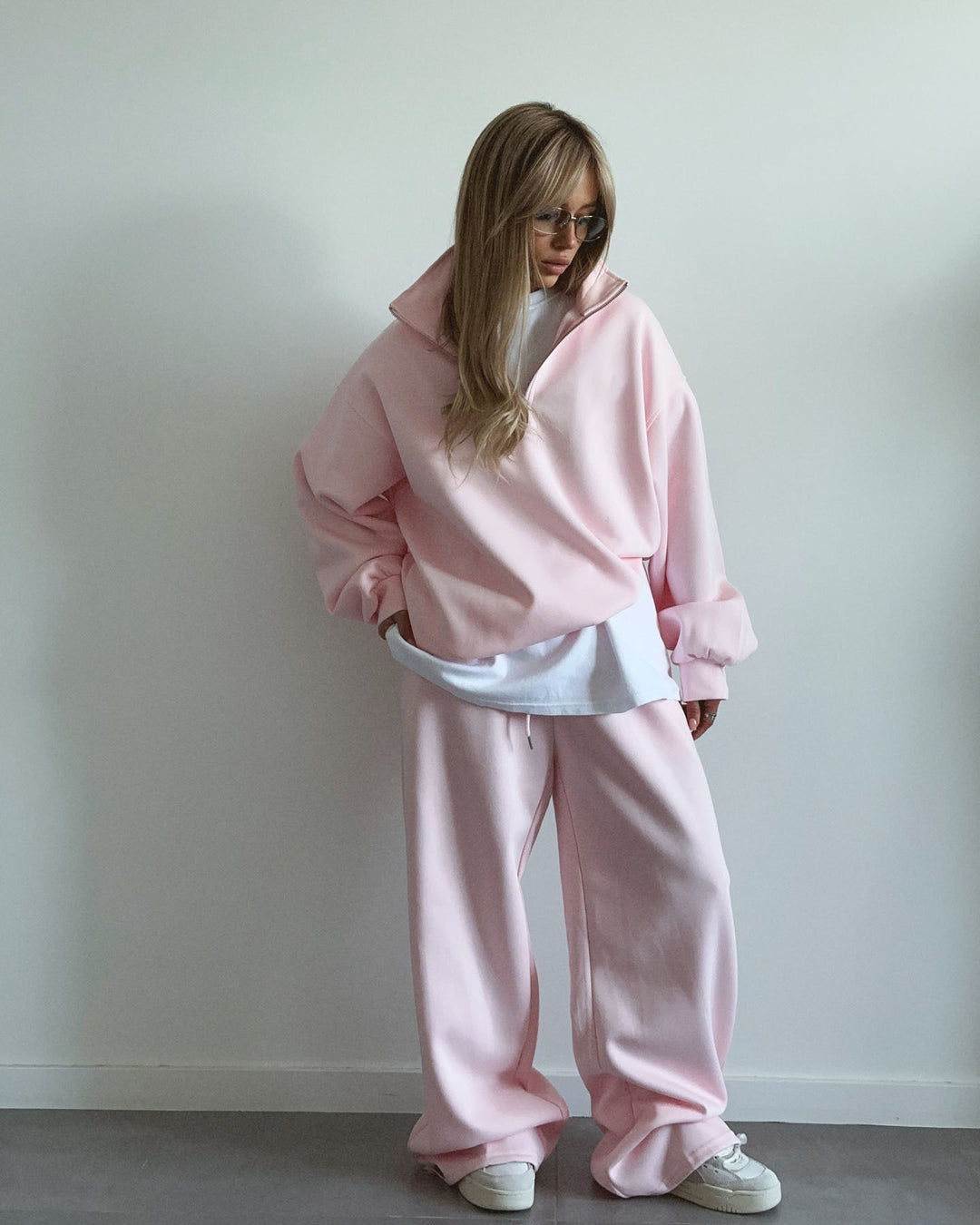 Kvinder casual fleece top og komfortable joggingbukser sæt Skovae