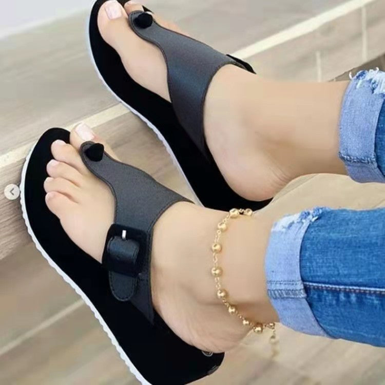 Dame mode Plateau-sandaler med justerbar rem Stilla
