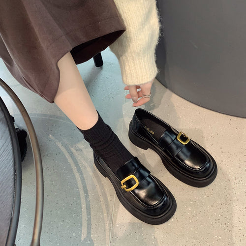 Dame Chunky Loafer med markant spænde Stilla
