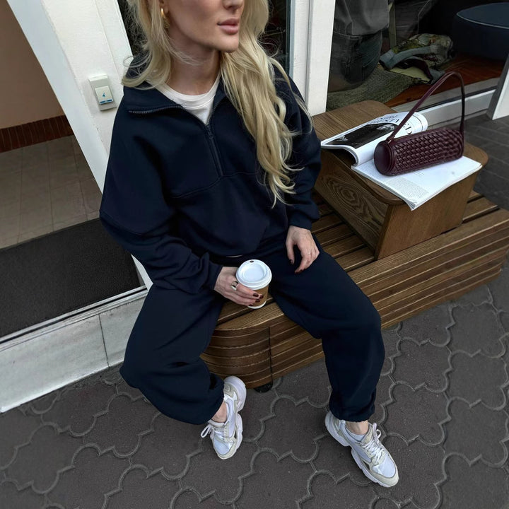 Kvinder Casual Oversized Hoodie og Joggingbukser Sæt Skovae