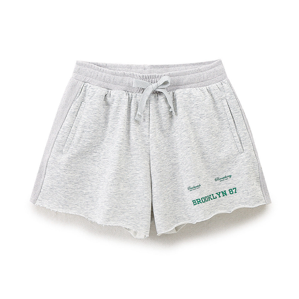 Dame afslappede fritidsshorts med elastisk talje og praktiske lommer Skovae
