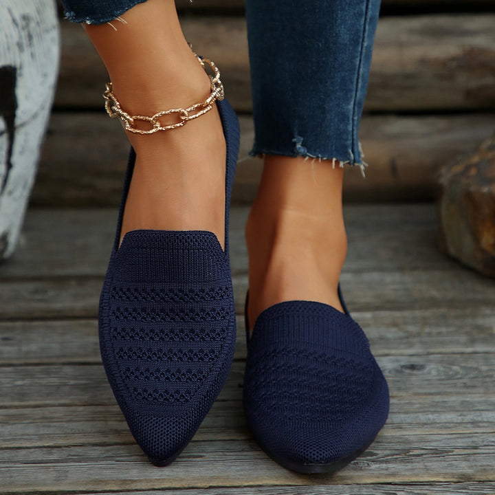 Dame Slip-ons med åndbart strikkemateriale Stilla