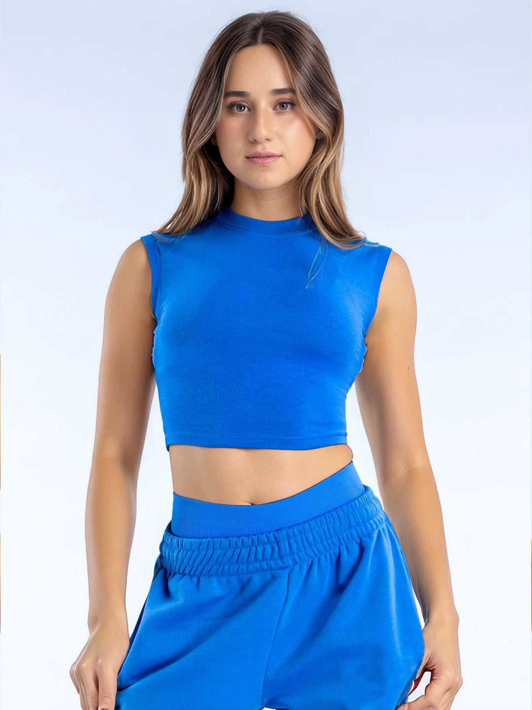 Dame Sporty Crop Top Skovae