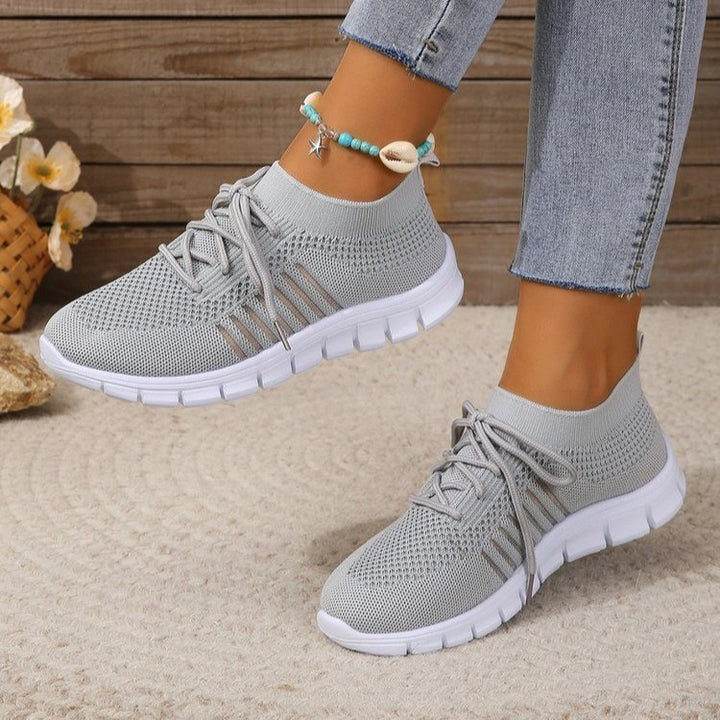 Dame Sporty Sneakers med åndbart strikoverdel Stilla
