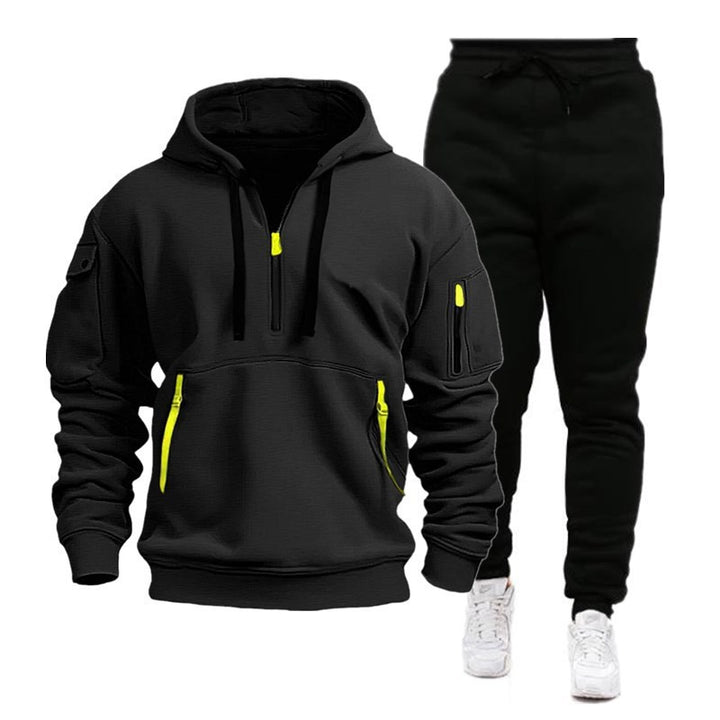 Dame hoodie med funktionelle lynlåslommer og atletisk fit Skovae