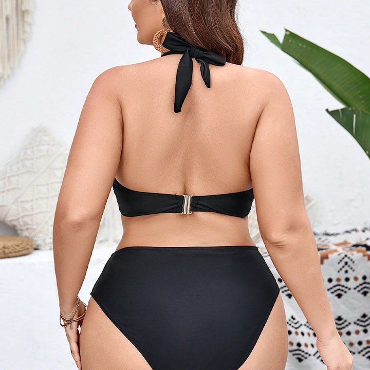 Dame bikini top med elegant omslagdesign Skovae