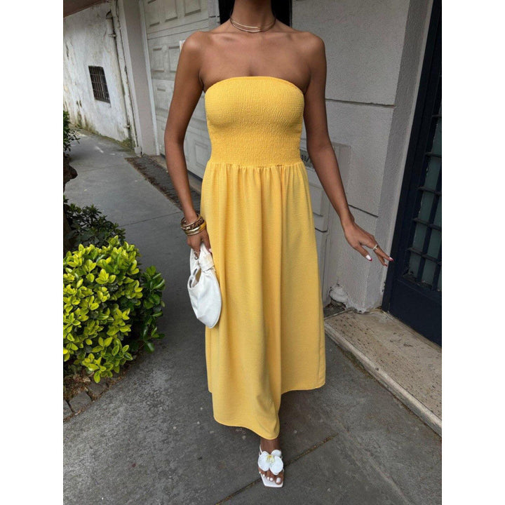 Dame strapless Maxi kjole Stilla