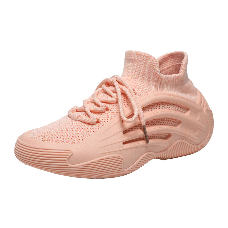 Dame Sporty High-Performance Sneakers med fleksibel strikoverdel og skridsikker sål Stilla