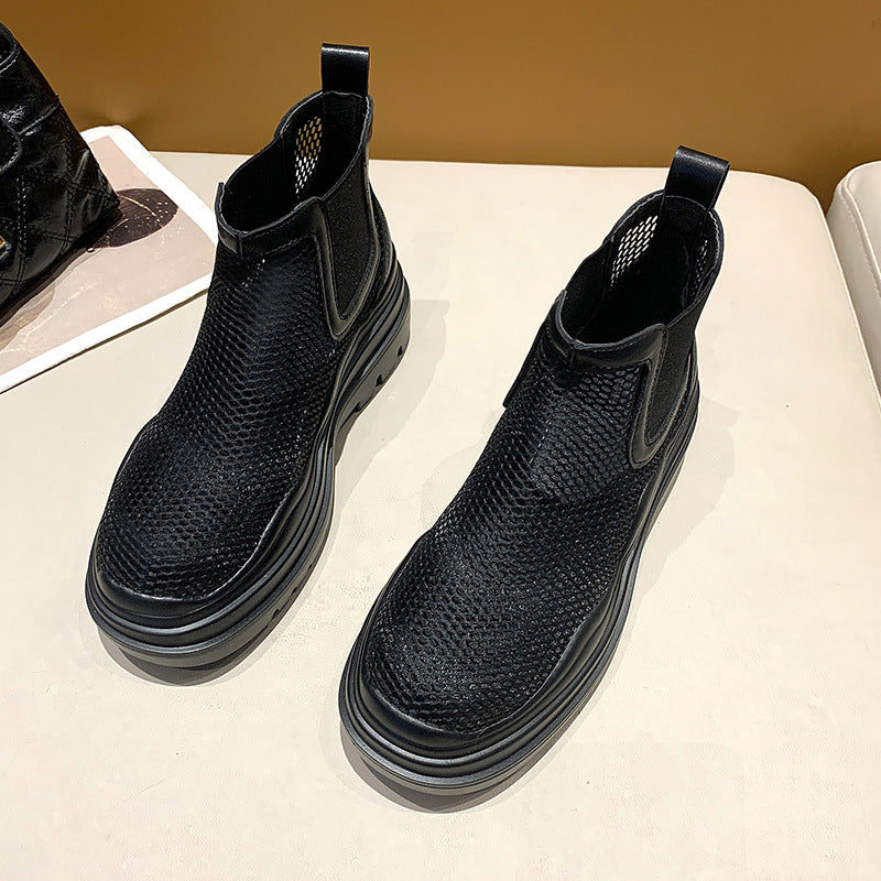 Dame Sporty Mesh Støvletter med elastiske indsatser og skridsikker sål Stilla