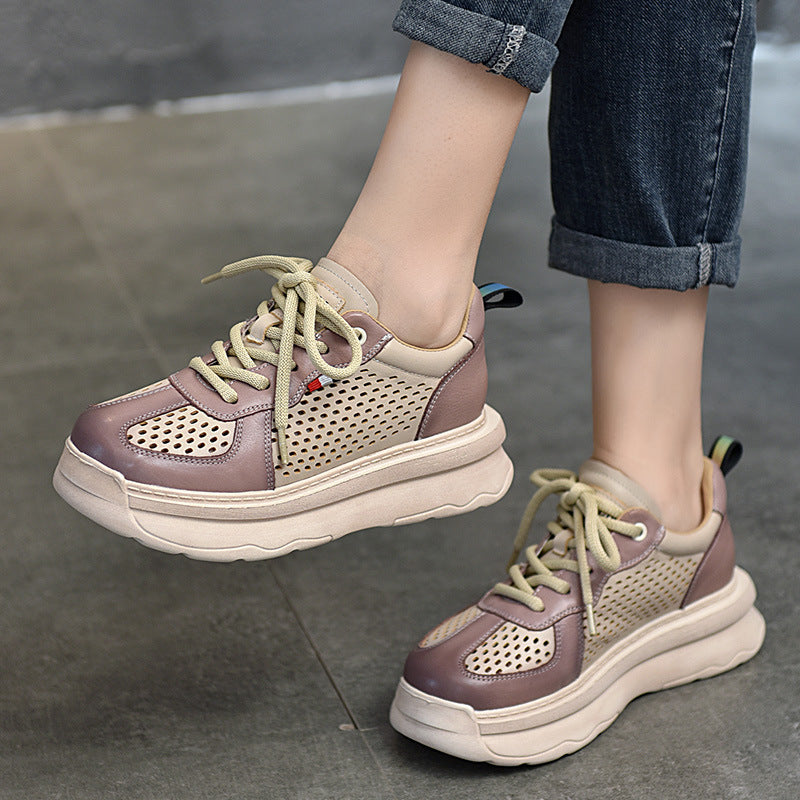 Dame Åndbare og lette Sneakers med innovativ perforering Stilla