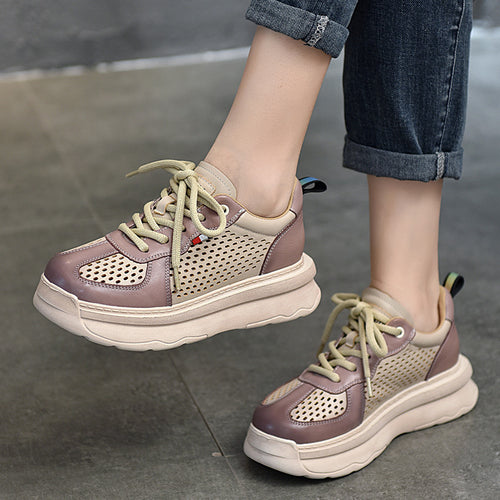 Dame Åndbare og lette Sneakers med innovativ perforering Stilla