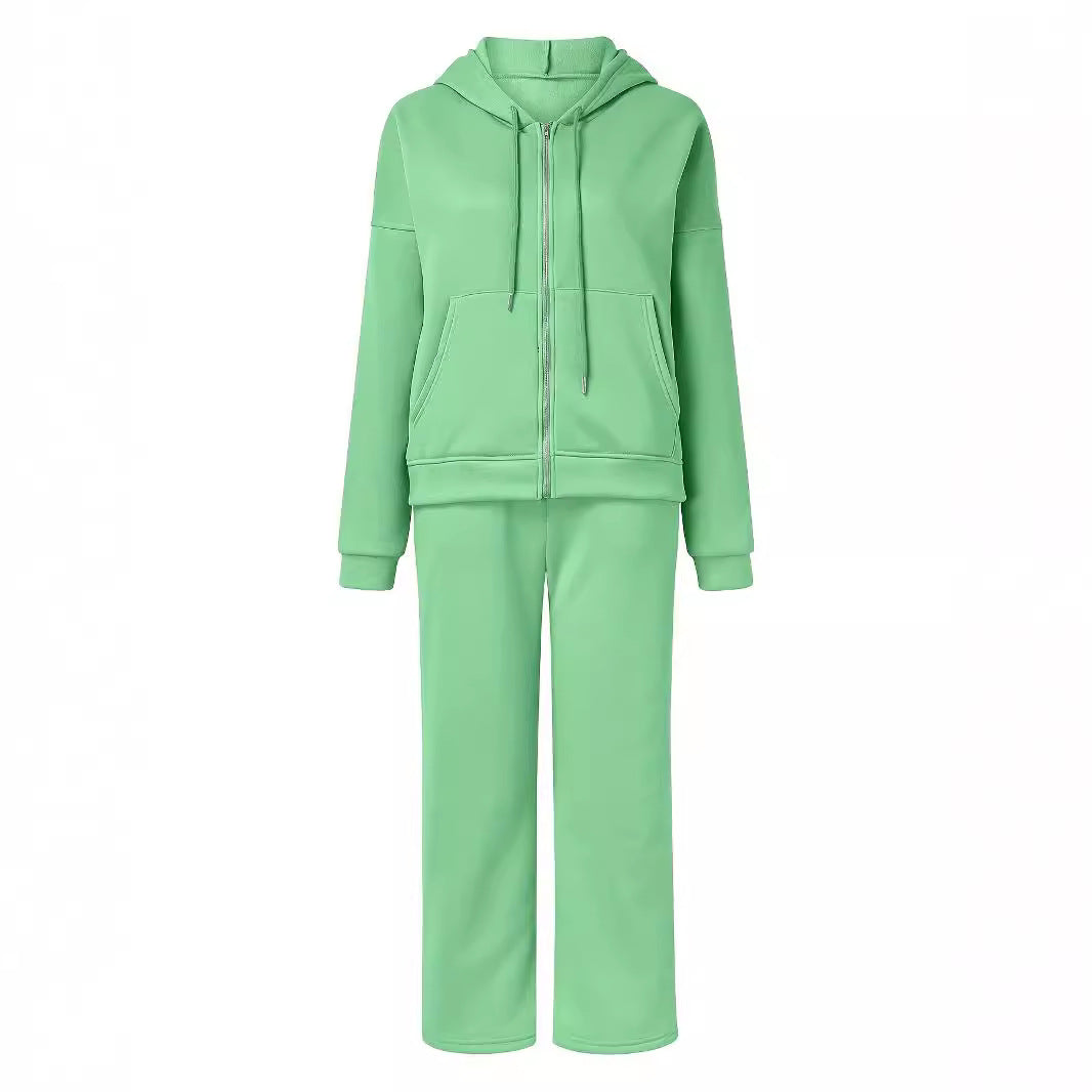 Dame Sporty Hoodie og Bukser Sæt Stiila