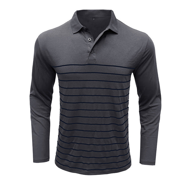 Stilla | Pique Pullover Slim Fit Bomuldsstrik Elegant Stribemønster