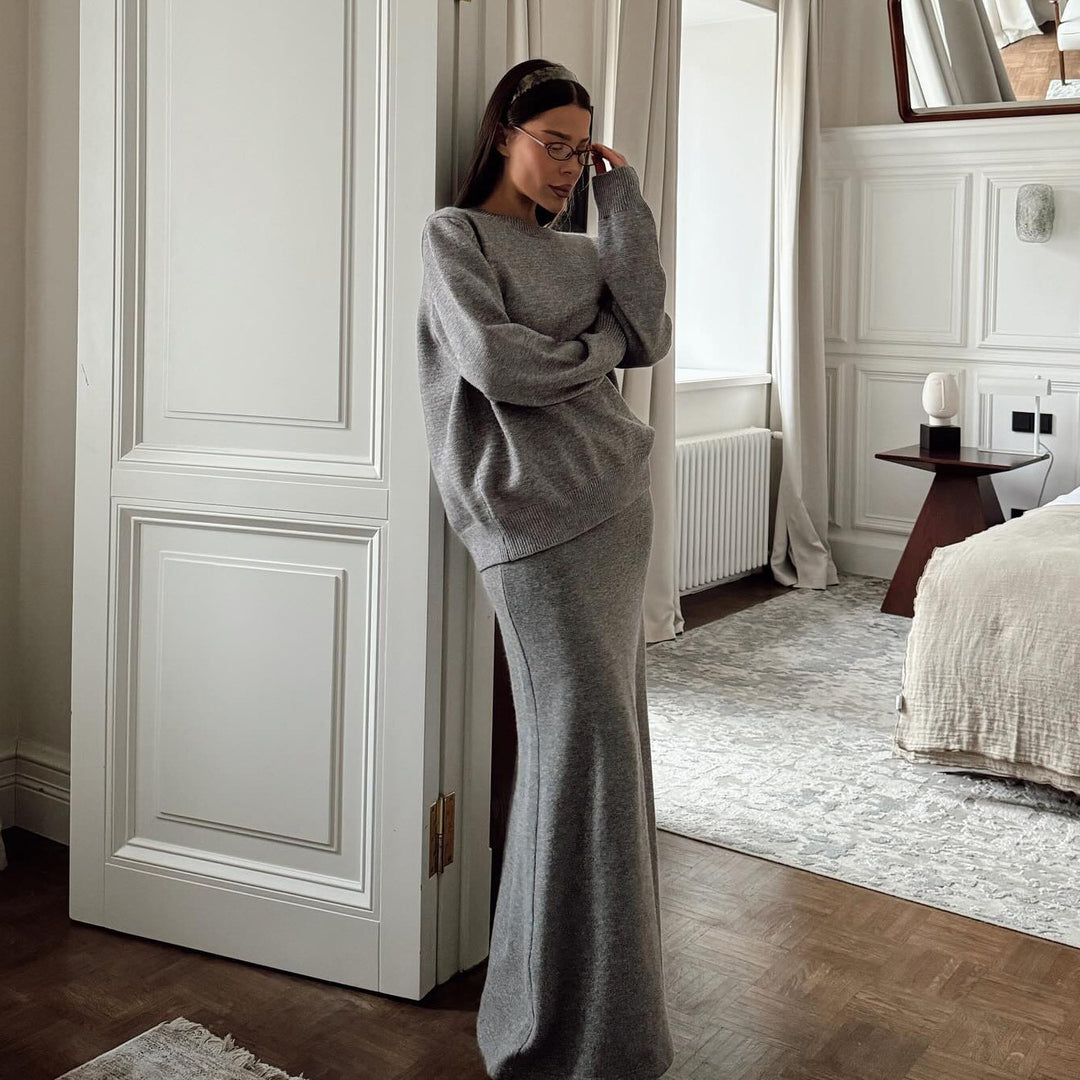 Damer Elegant og Komfortabel Strik Ensemble Stilla