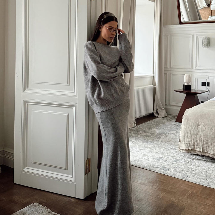 Damer Elegant og Komfortabel Strik Ensemble Stilla