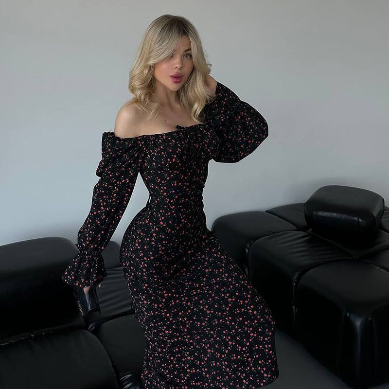 Dame Floral Maxi Kjole Stilla