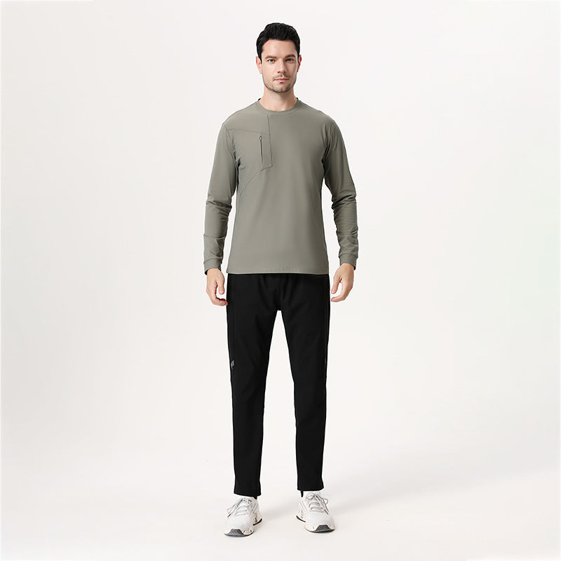 Herre Funktionelt Langærmet T-shirt med Sidelomme Stilla