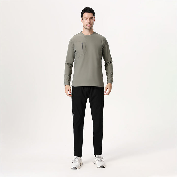 Herre Funktionelt Langærmet T-shirt med Sidelomme Stilla