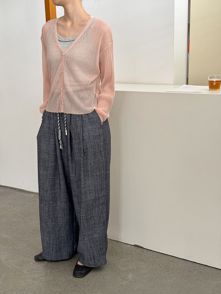 Dame let strikket cardigan med struktureret design og åben front Stilla