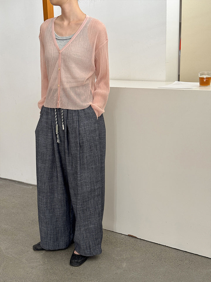 Dame let strikket cardigan med struktureret design og åben front Stilla