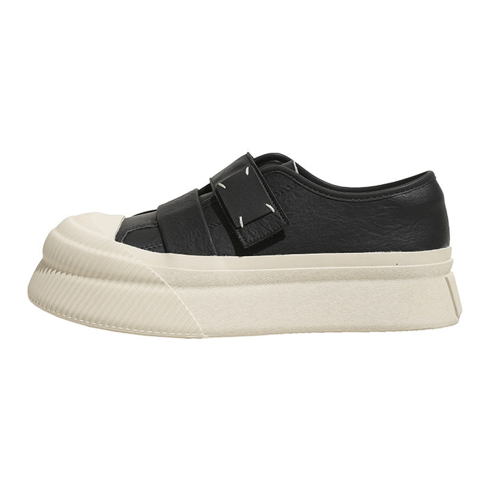 Dame Sneakers i sporty design med forhøjet sålprofil og praktisk velcro Stilla