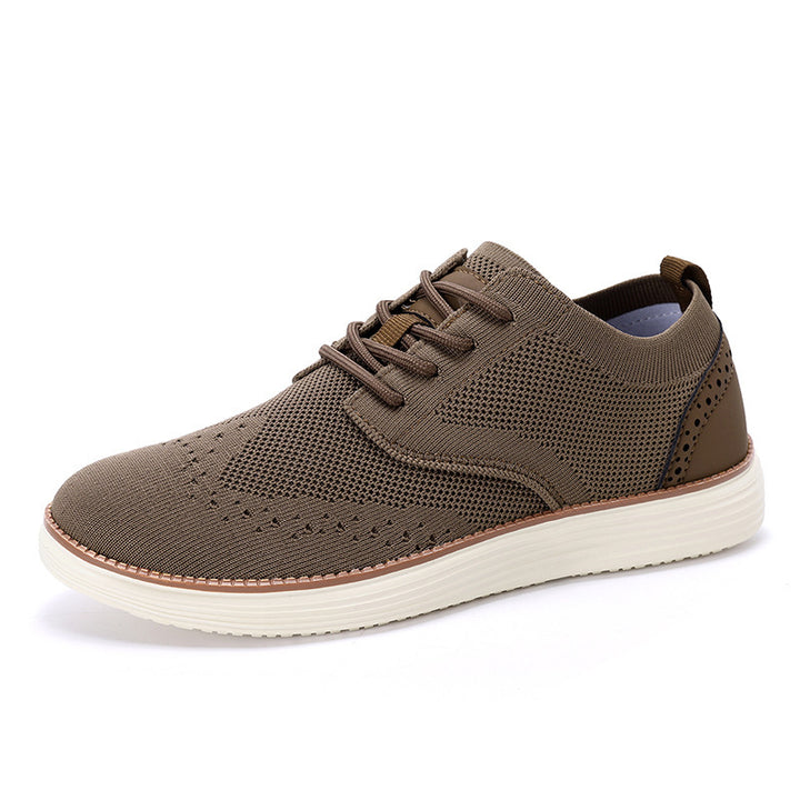 Herrer nan strikket Oxford-sneaker med wingtip-perforering og superlet EVA-sål Skovae