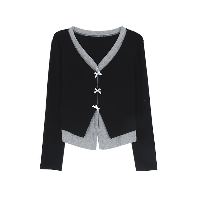 Dame cardigan med elegante knapdetaljer og V-udskæring Stilla