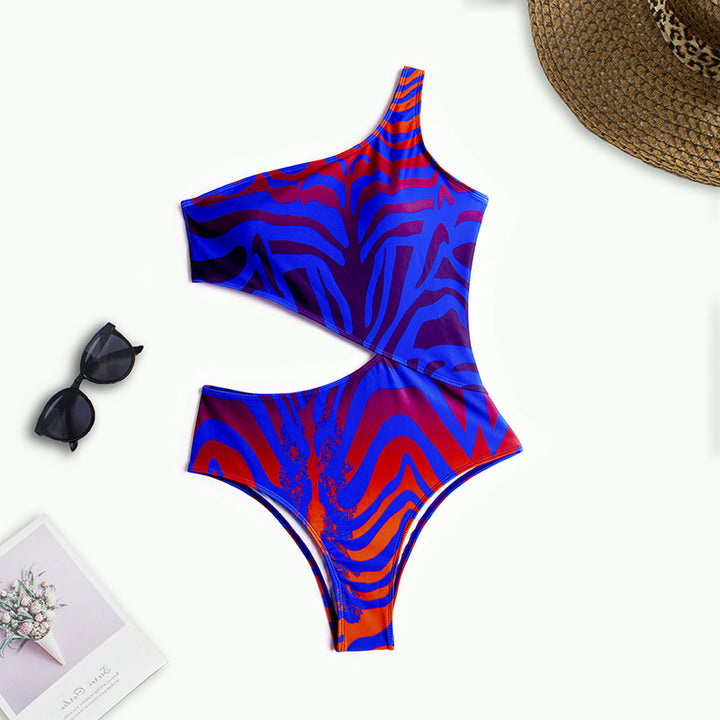 Dame asymmetrisk Cut-Out badedragt Skovae