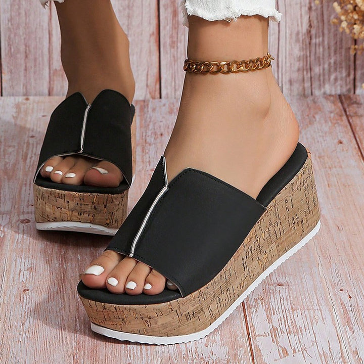 Dame Wedge-sandaler med moderigtigt korkhælt Stilla