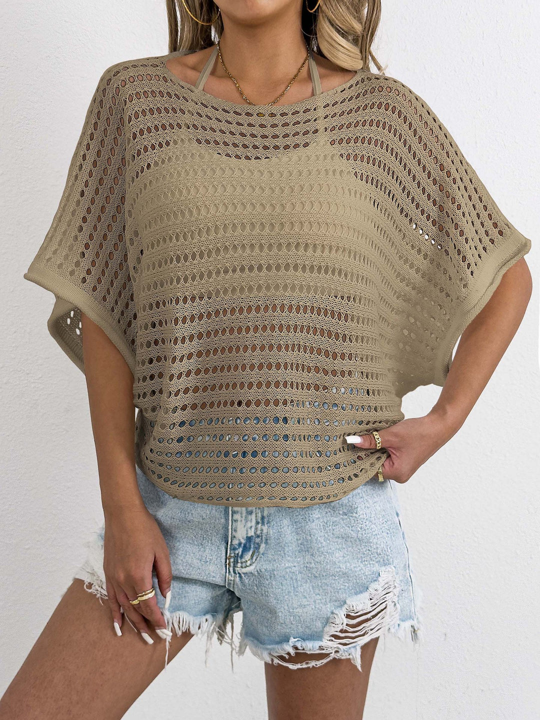 Dame let Net-T-shirt Skovae