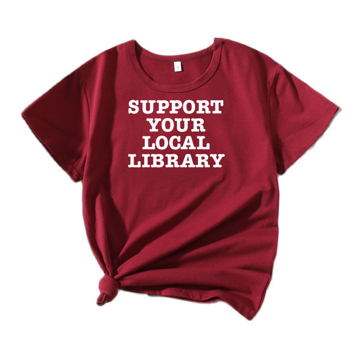 Dame Fritid Litterær Støtte T-Shirt Stilla