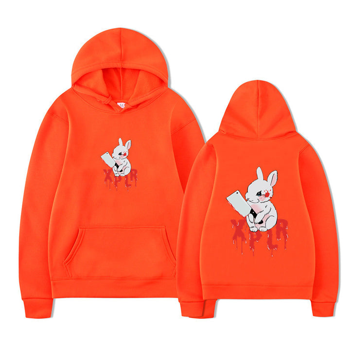 Kvinders hoodie med iøjnefaldende tegneserjemotiv og behagelig pasform Skovae