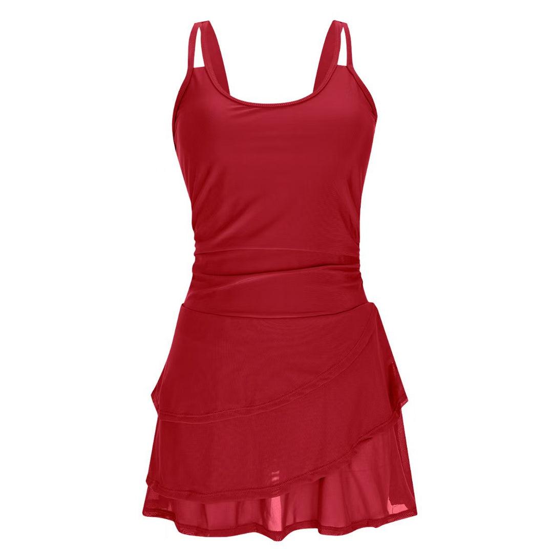 Dame Sporty svømmedragt med elegant skirt Skovae