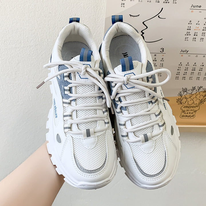 Dame sneakers med åndbart netdesign og støddæmpende sål Stilla