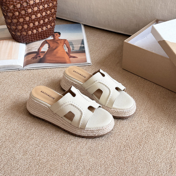 Femme Casual Espadrille Slide Sandaler Stilla
