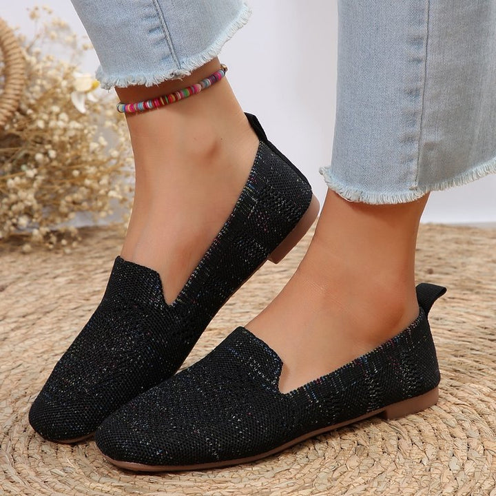 Dame Let og åndbar Slip-On Ballerina med moderne netdesign Stilla