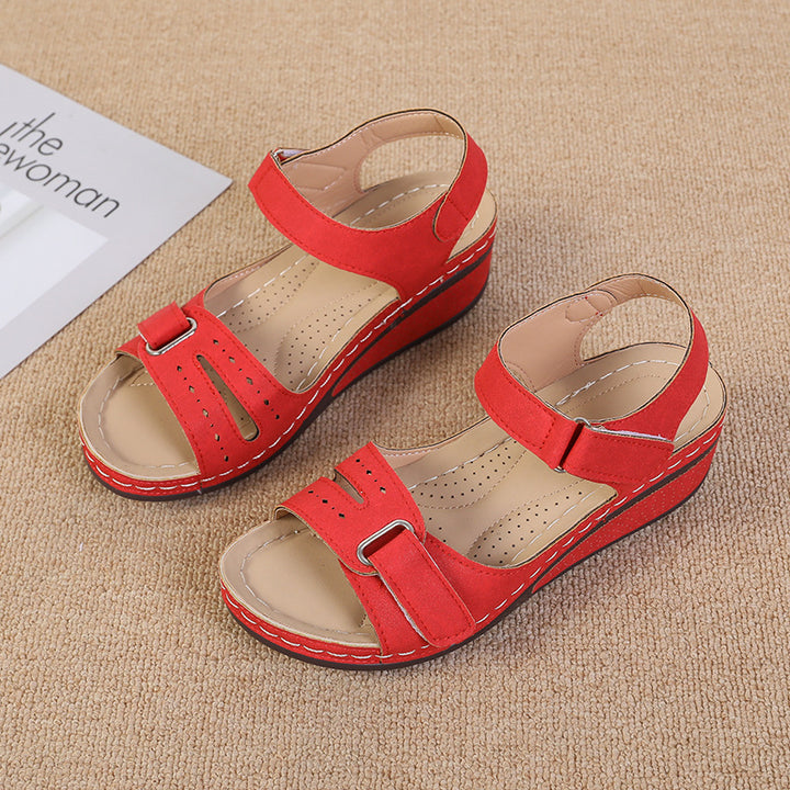 Dame Wedge-sandaler med anatomisk fodseng og justerbare remme Stilla