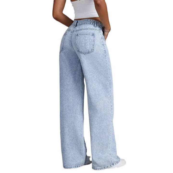 Dame bredde jeans i vintage stil Skovae