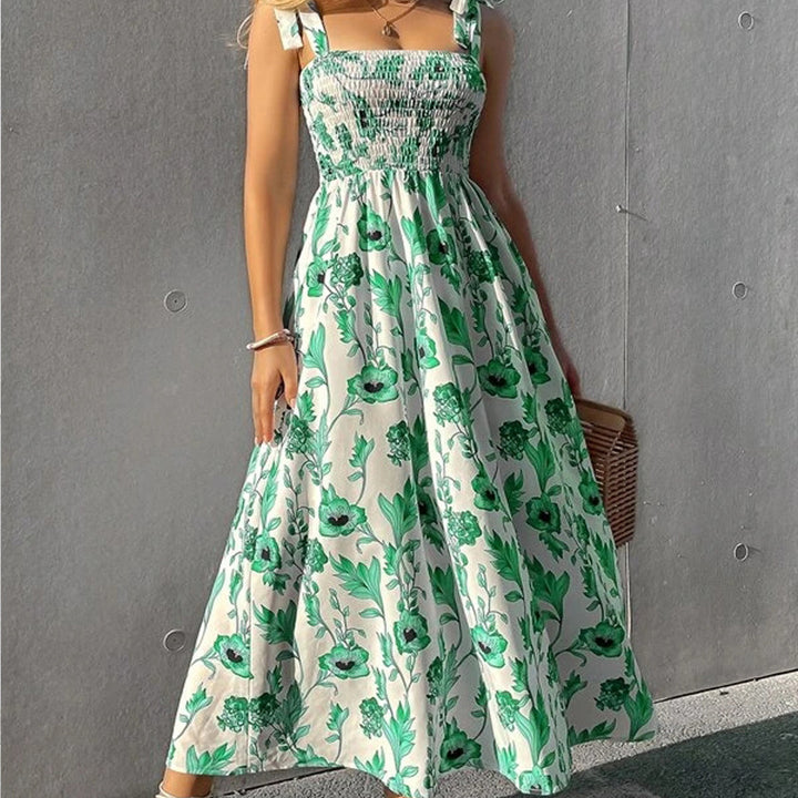 Dame sommerkjole med blomsterprint Stilla